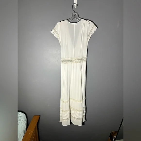 Reformation Garland Lace Trim Dress Womens Size 8 - Picture 3 of 6